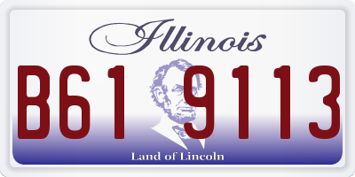 IL license plate B619113