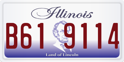 IL license plate B619114
