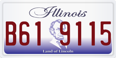 IL license plate B619115