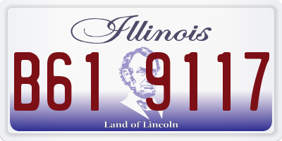 IL license plate B619117