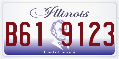 IL license plate B619123