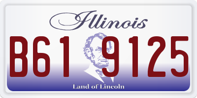 IL license plate B619125