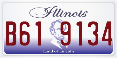 IL license plate B619134