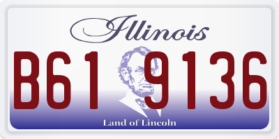 IL license plate B619136