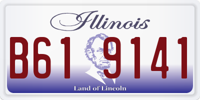 IL license plate B619141
