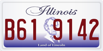 IL license plate B619142