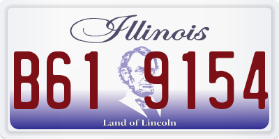 IL license plate B619154