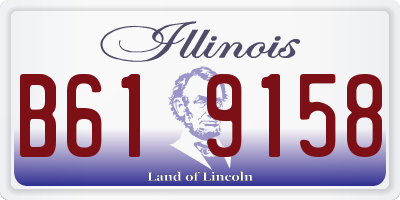IL license plate B619158