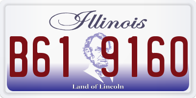 IL license plate B619160