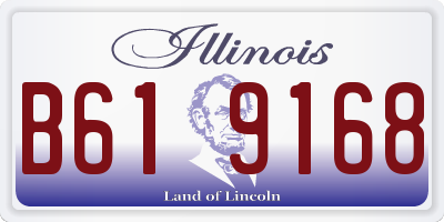 IL license plate B619168