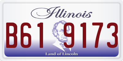 IL license plate B619173