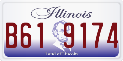 IL license plate B619174
