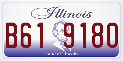 IL license plate B619180