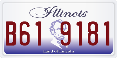 IL license plate B619181