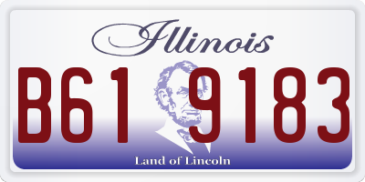 IL license plate B619183