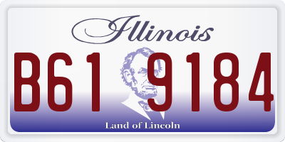 IL license plate B619184