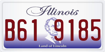 IL license plate B619185