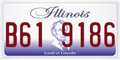 IL license plate B619186