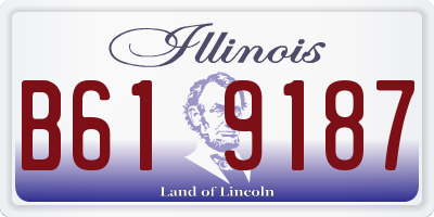 IL license plate B619187