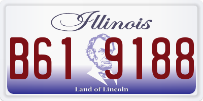 IL license plate B619188