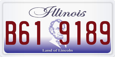 IL license plate B619189