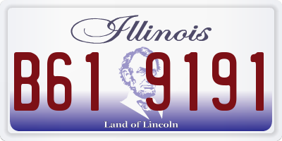 IL license plate B619191