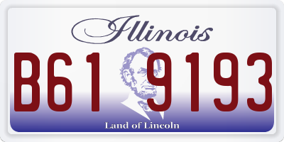 IL license plate B619193