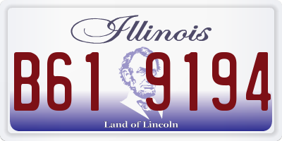IL license plate B619194