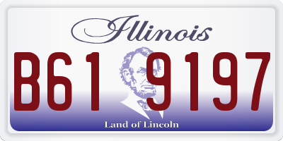 IL license plate B619197