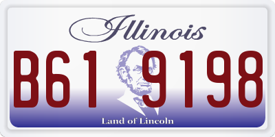 IL license plate B619198