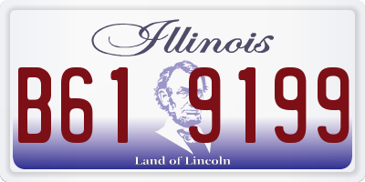 IL license plate B619199