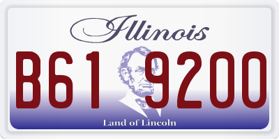 IL license plate B619200