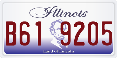 IL license plate B619205