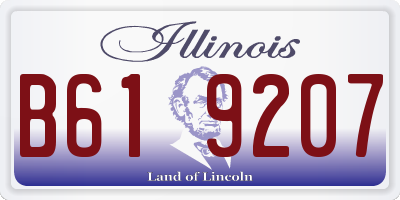 IL license plate B619207