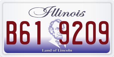 IL license plate B619209
