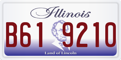 IL license plate B619210