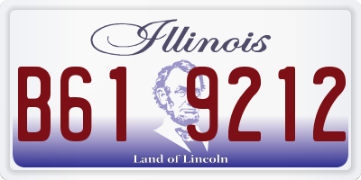 IL license plate B619212