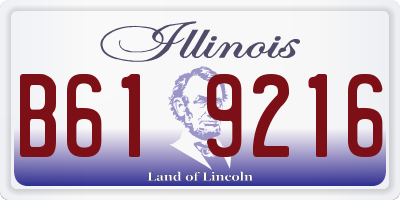 IL license plate B619216