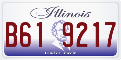 IL license plate B619217