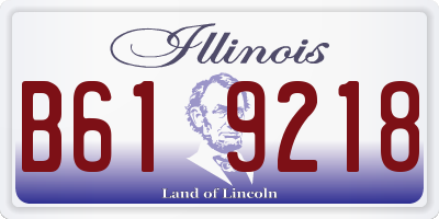 IL license plate B619218
