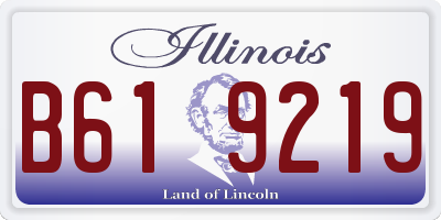 IL license plate B619219