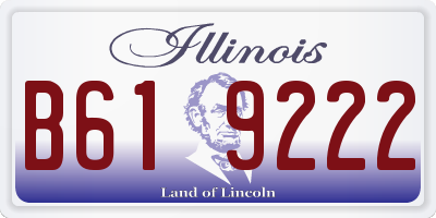 IL license plate B619222