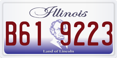 IL license plate B619223
