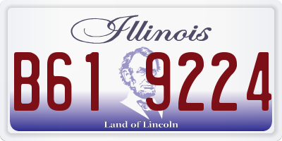 IL license plate B619224