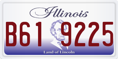 IL license plate B619225