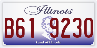IL license plate B619230