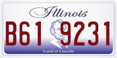 IL license plate B619231