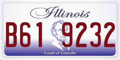 IL license plate B619232