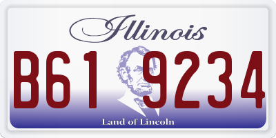 IL license plate B619234