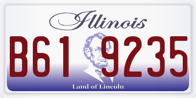 IL license plate B619235